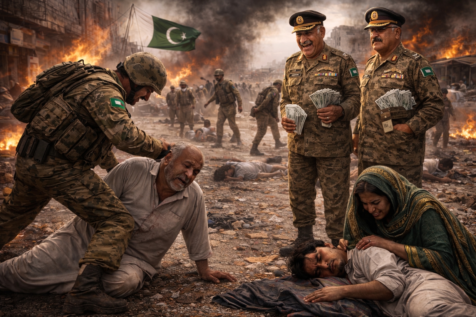 Thuggish Generals Attack And Kill Pakistani Civilians